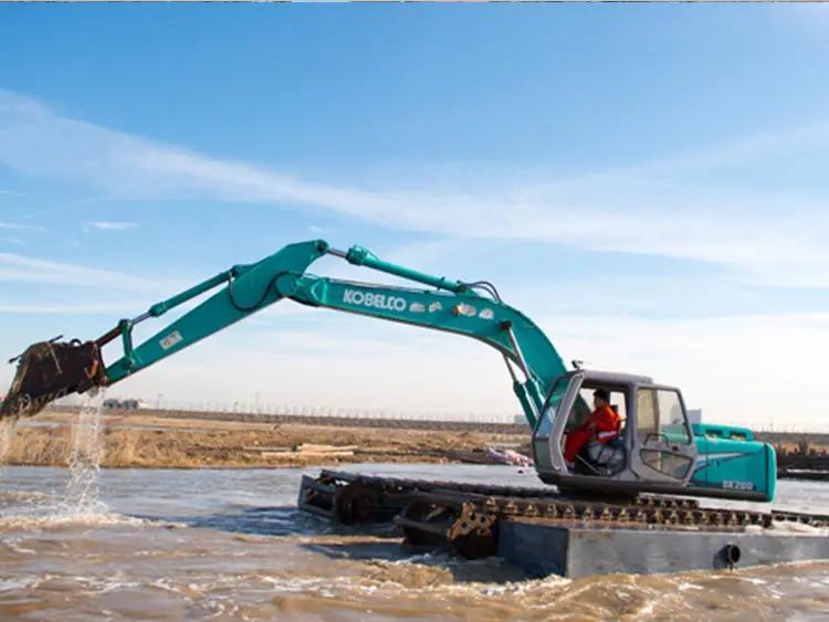 Excavator bridge construction